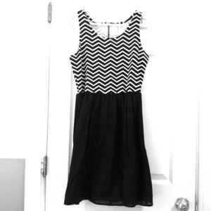 Black and white dress